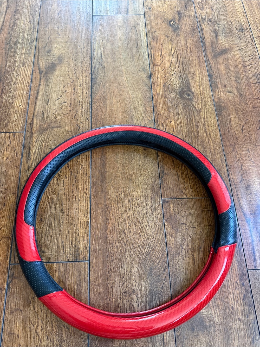 Jeep Red and Black Steering Wheel Cover